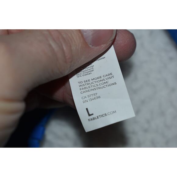 Fabletics Athletic Jacket Mens Size Large Blue Polyester Full Zip With Pockets - Picture 6 of 7